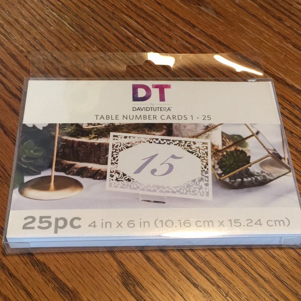 NWT David‎ Tutera Wedding Lace Table Number Cards